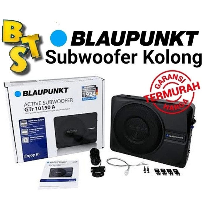 Blaupunkt Subwoofer Kolong jok 10 inch Aktif GTr10150A Active underseat sub speaker GTr 10150 A