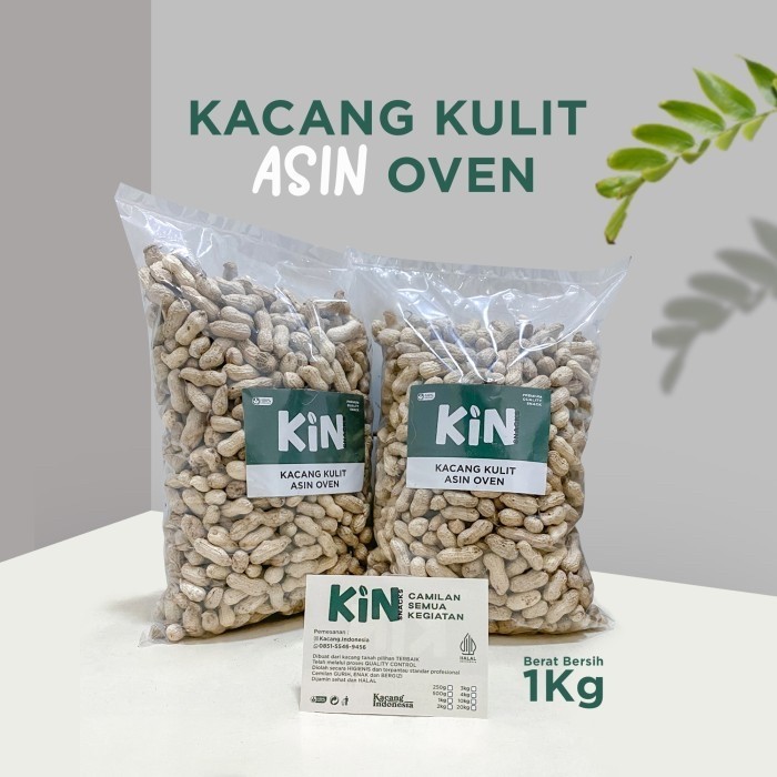 

KOMPLIT Kacang Kulit Oven Asin 1kg Premium Organic Termurah