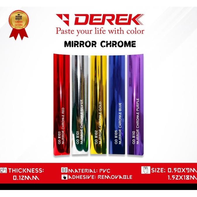 

Sale Sticker Metalic Chrome Derek 50Cm ( Rol )