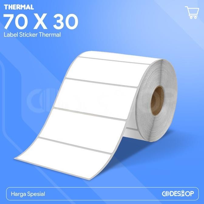 

Sale Termal 70X30 Label Sticker Barcode 70X30Mm 1 Line 70Mm X 30Mm 1000Pcs