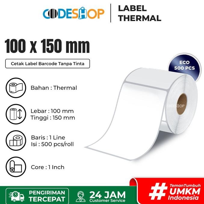 

Sale Label Thermal 100 X 150 / 100X150 Mm / 100X150Mm / 10X15 Cm 500 Pcs