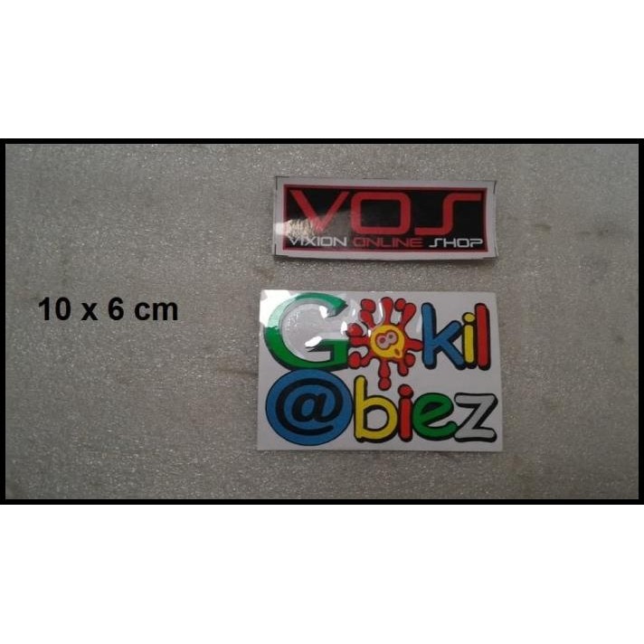 

GRATIS ONGKIR STIKER UNIK GOKIL ABIEZ !!!!!