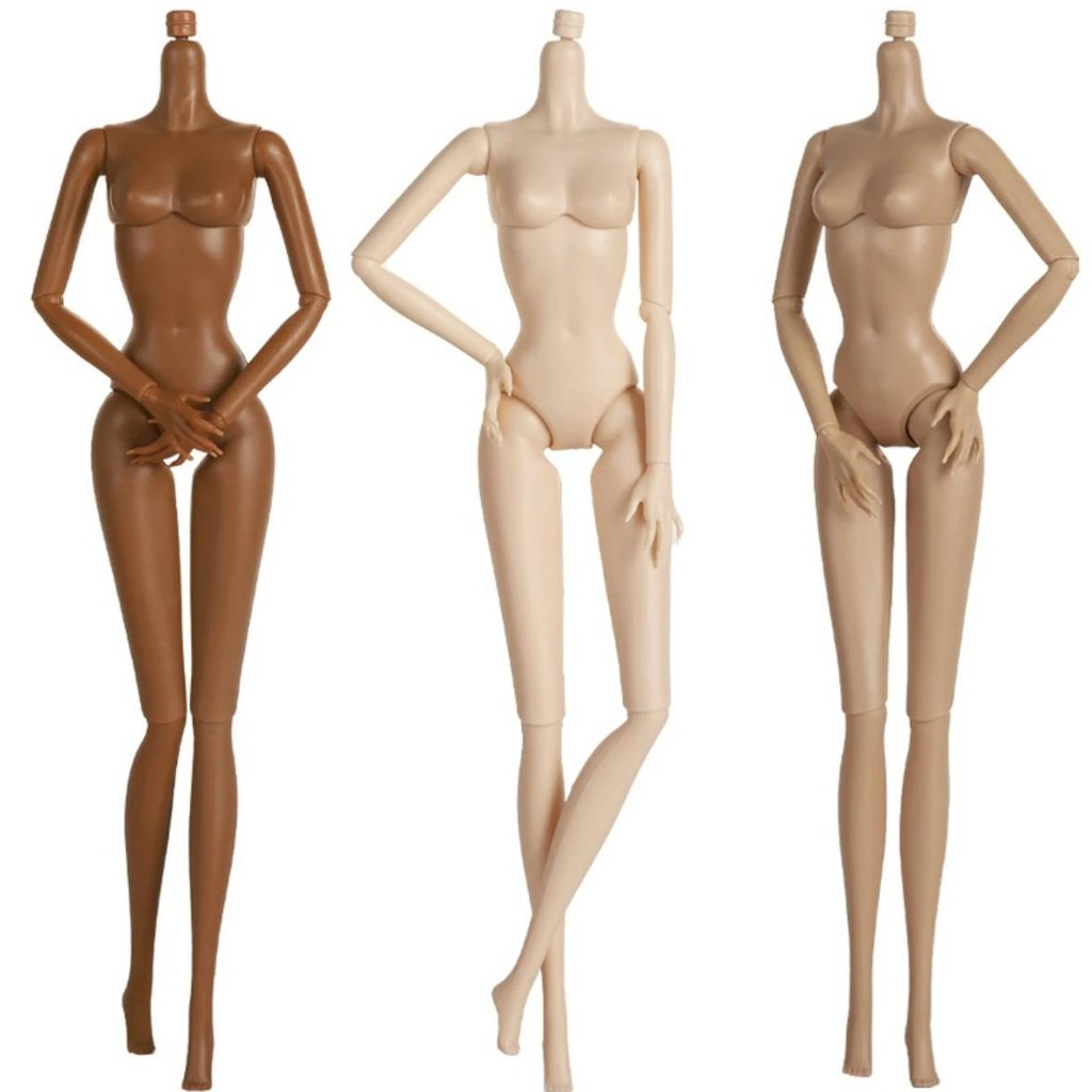 1/6 super model doll body joints movable solid doll 30cm replacement body for fr/it doll heads
