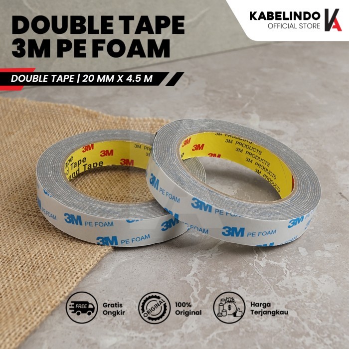 

Double Tape 3m Pe Foam Solasi Busa 20mm X 4.5m High Quality