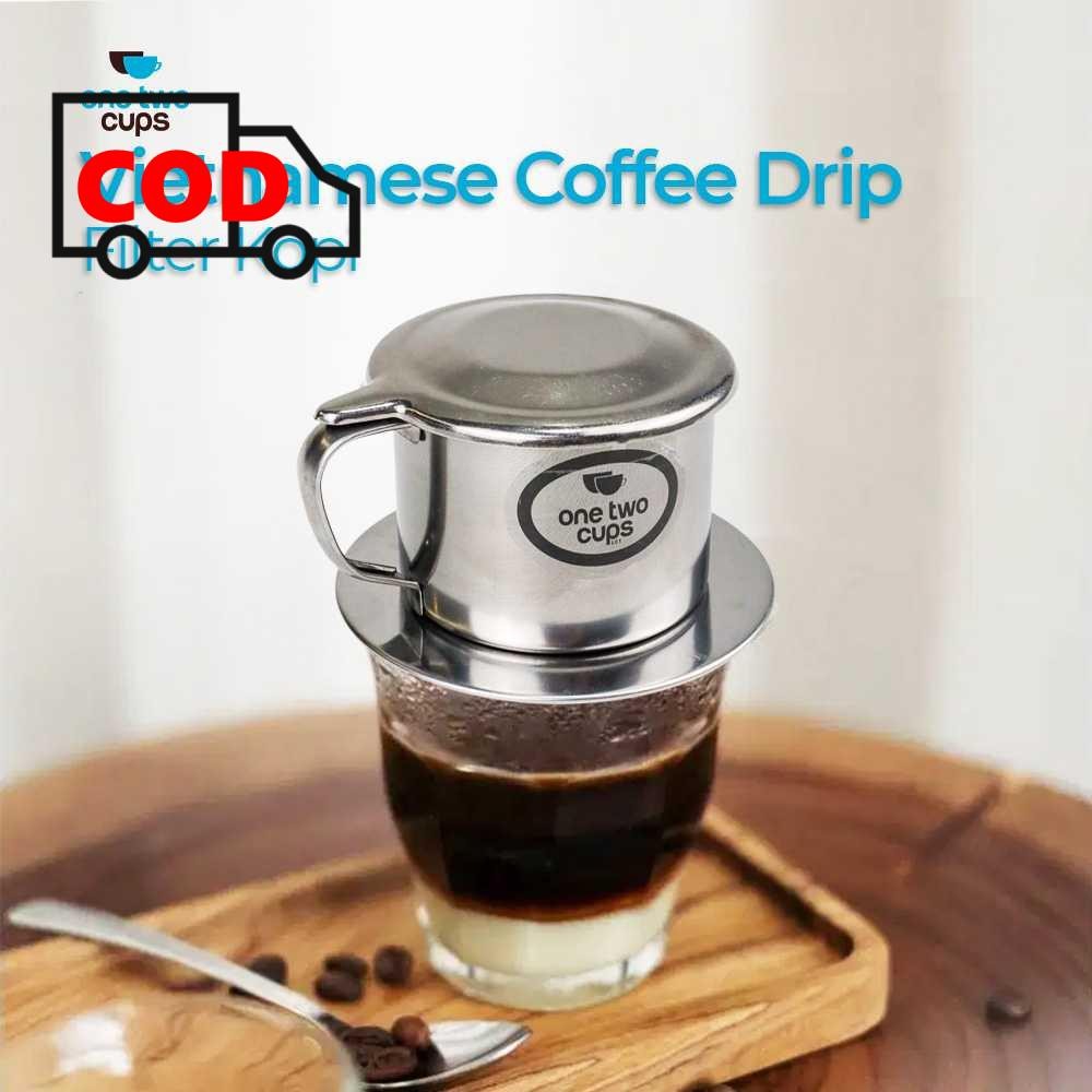 Saringan Kopi Tanpa Ampas Vietnam Drip Coffee Filter Pot Alat Penyaring Bubuk Minuman