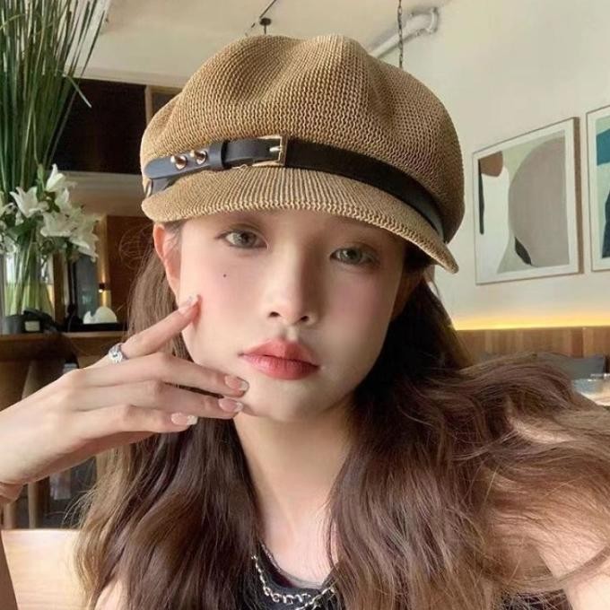 Caliloops Topi Baret Premium Rajut Wanita Dewasa Korean Style Soyeon TK