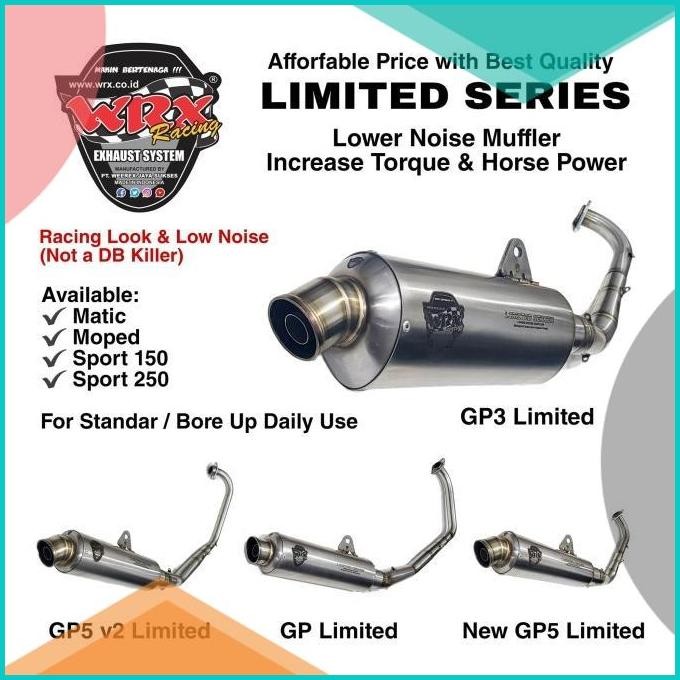 Knalpot WRX GP3 Limited K150 New Vario 150 11OKTZ4 parts