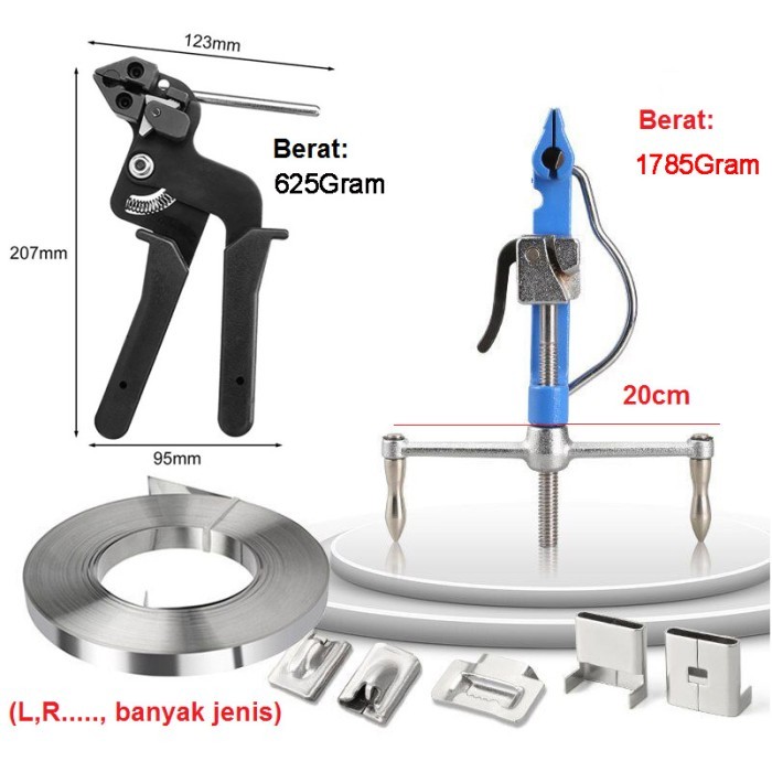 

Cable Tie Gun Stainless Steel Ties Tensioner Cutter Untuk Stainless Steel Cable Ties Alat Gikat