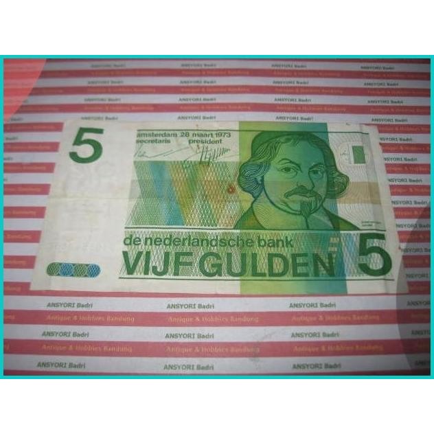 Uang 5 Gulden Nederlandsche 28 Maret 1973 (Iklan D690) 11OKTZ4 parts