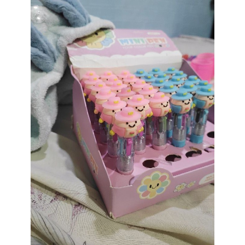 

4 warna mini pen orang gemoy | Pink&Blue