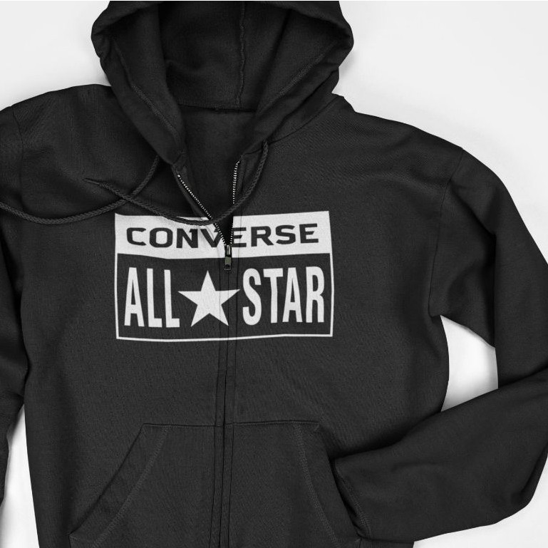 Jaket Hoodie Zipper - Converse All Star