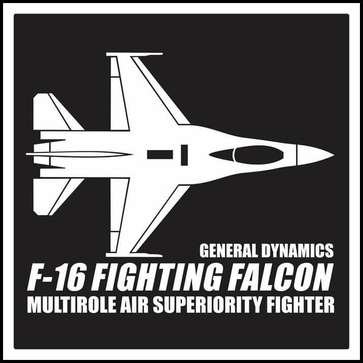 

GRATIS ONGKIR KYLE CUTTING STICKER F - 16 FIGHTING FALCON !!