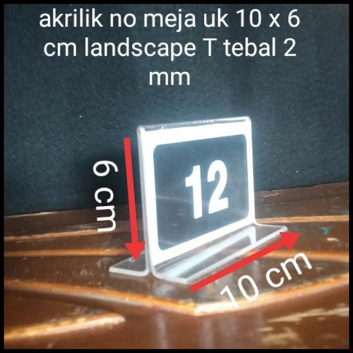 

BEST DEAL HT1 AKRILIK NO MEJA UK 1 0 X 6 CM POTRAIT/LANSCAPE + NOMOR !