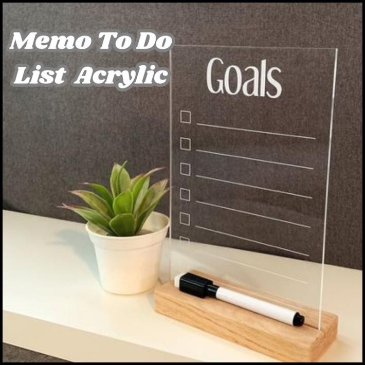

TERMURAH ACRYLIC NOTE BOARD /PAPAN TULIS PLANNER TO DO LIST /BOARD !