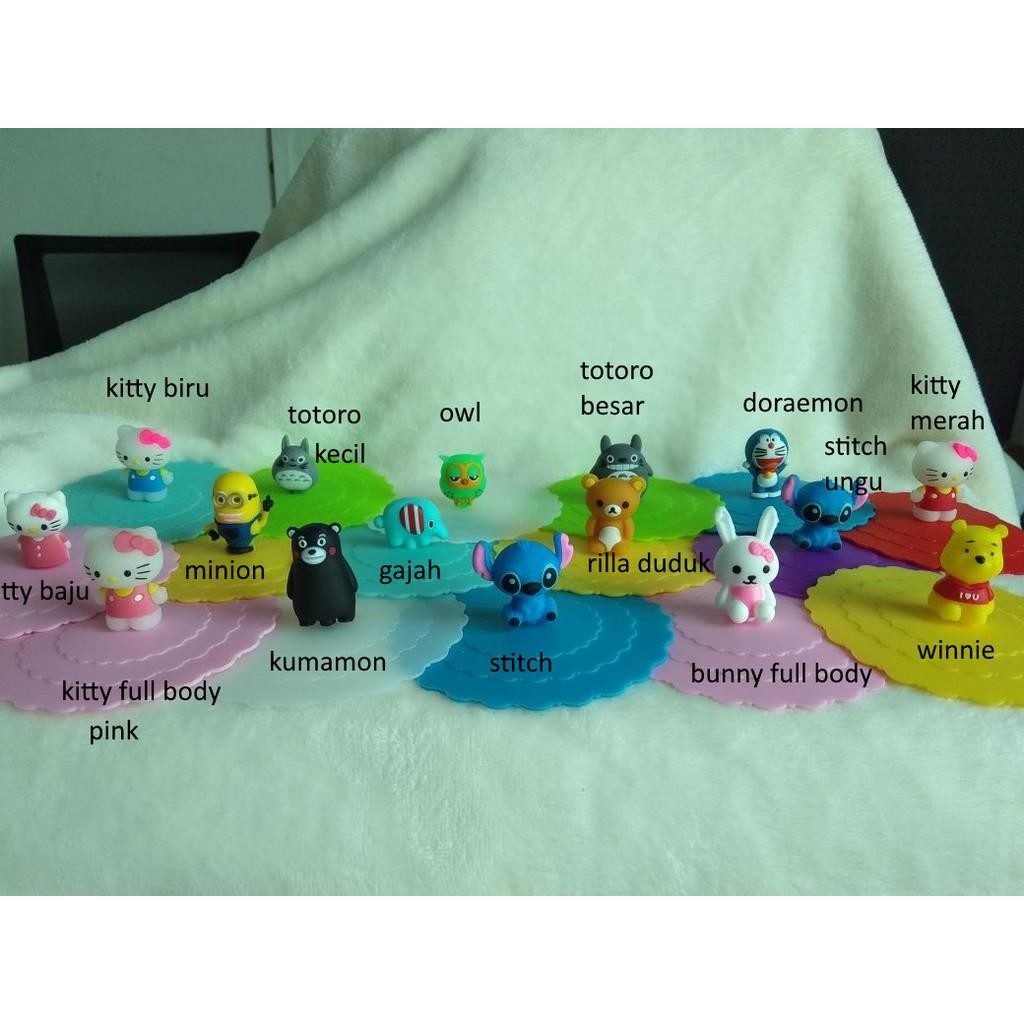 [Khusus Batam] [Part3] Penutup Gelas Silikon Karakter Lucu, Penutup Gelas Chibimaruko Dkk [G]