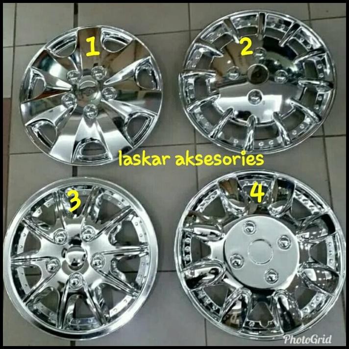 TERMURAH DOP VELG / RODA MOBIL SUZUKI KARIMUN WAGON R RING 13 / 14 CHROME 