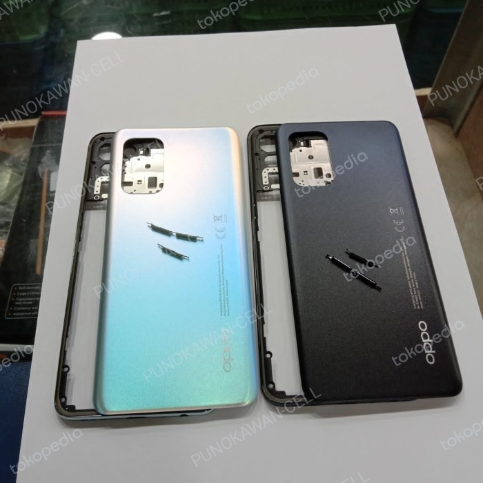 HOUSING - KESING FULSET OPPO RENO 6 4G - BACKDOOR + BEZZEL RENO 6 4G