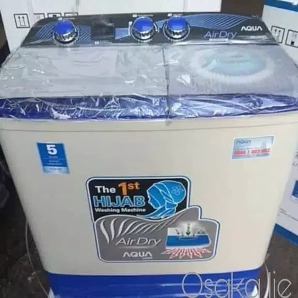 PROMO MESIN CUCI 2 TABUNG SANYO AQUA QW780XT 7.5KG BISA CUCI HIJAB