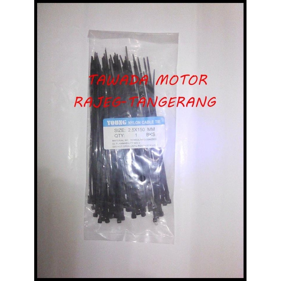 

TERMURAH TALI TIES 2,5 X 15CM HITAM !!!!