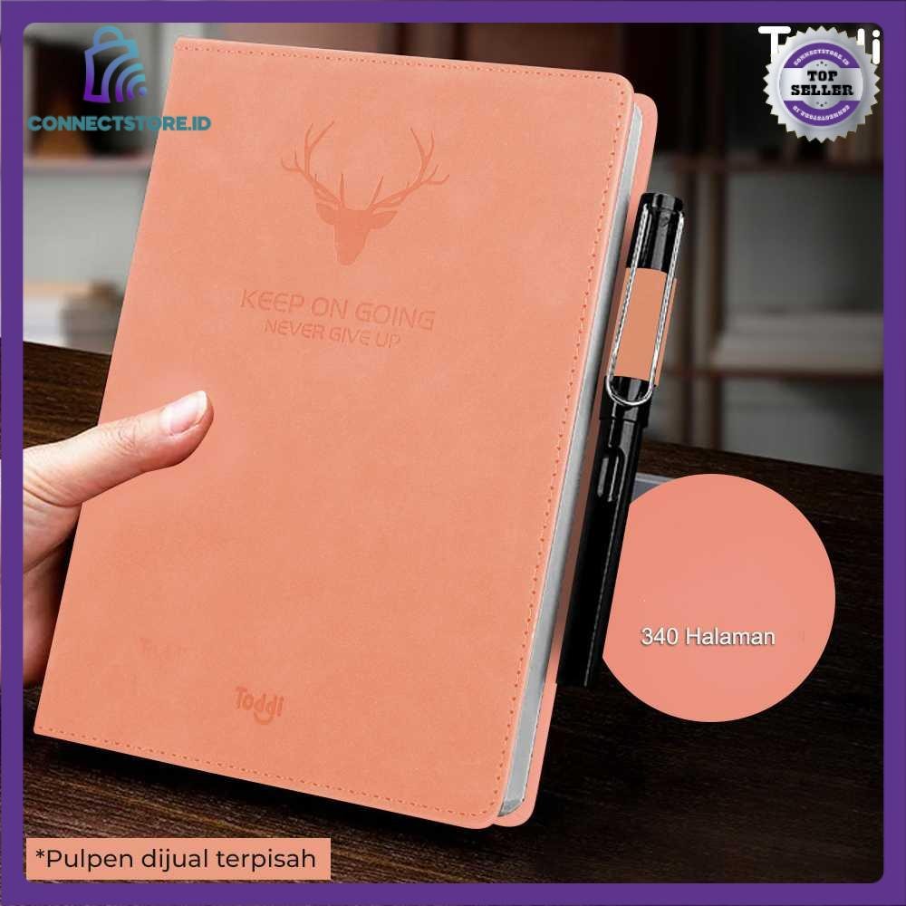 

Buku Catatan Harian Notebook Diary Cover Kulit 180 Lembar A5 - Pink
