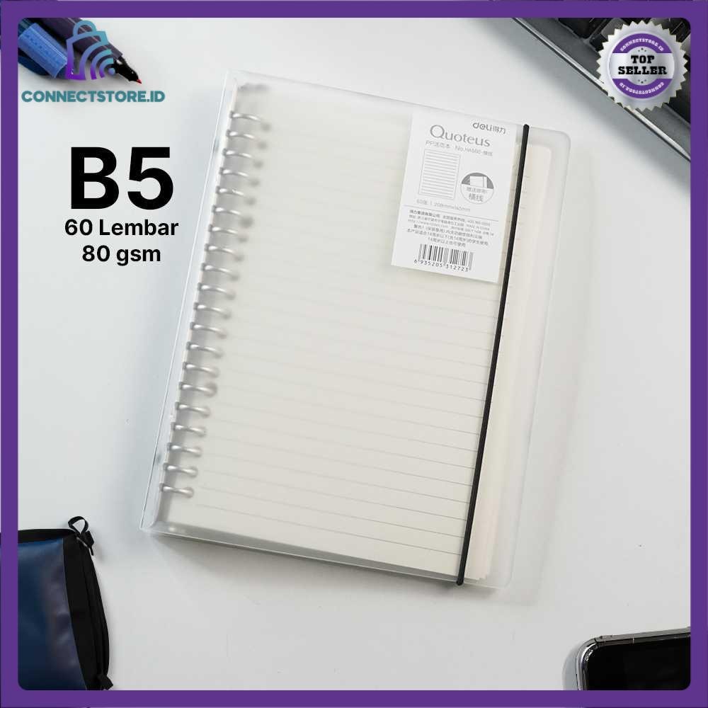 

Buku Binder Catatan Notebook Loose Leaf Book 60 Sheets - B5 - Putih