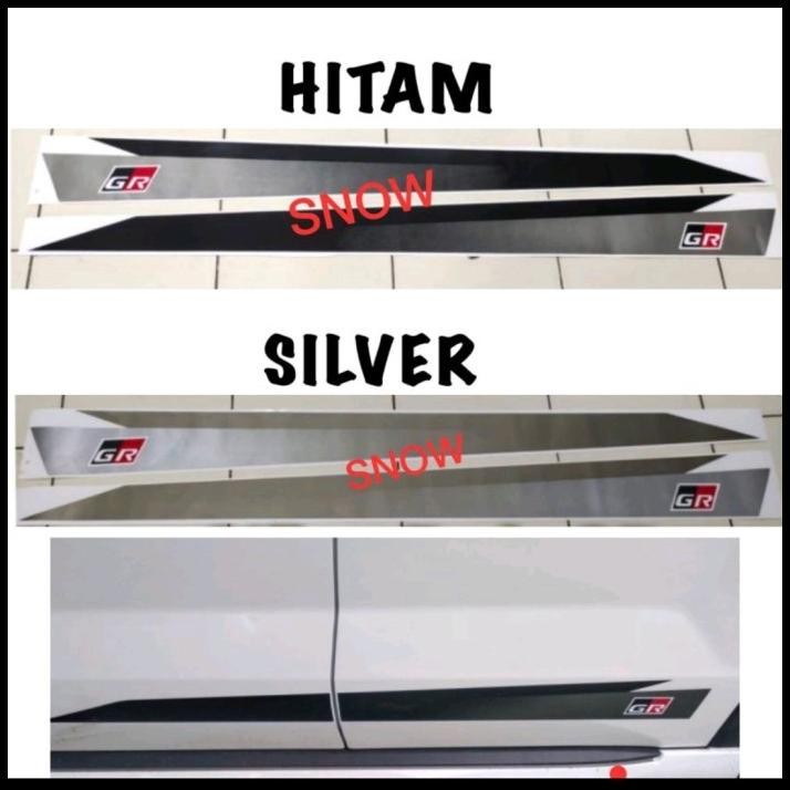 GRATIS ONGKIR STIKER BODY SAMPING MOBIL AVANZA XENIA VELOZ 2022 2023 GR HITAM SILVER