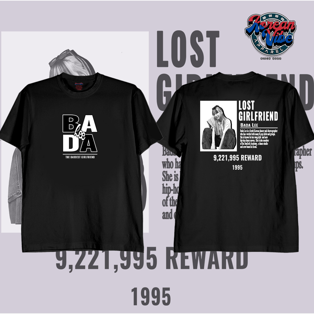 KOREAN VIBE APPAREL LOST GF BADA LEE KAOS KATUN GRAFIS UNTUK PRIA DAN WANITA |2p23Zlqn|