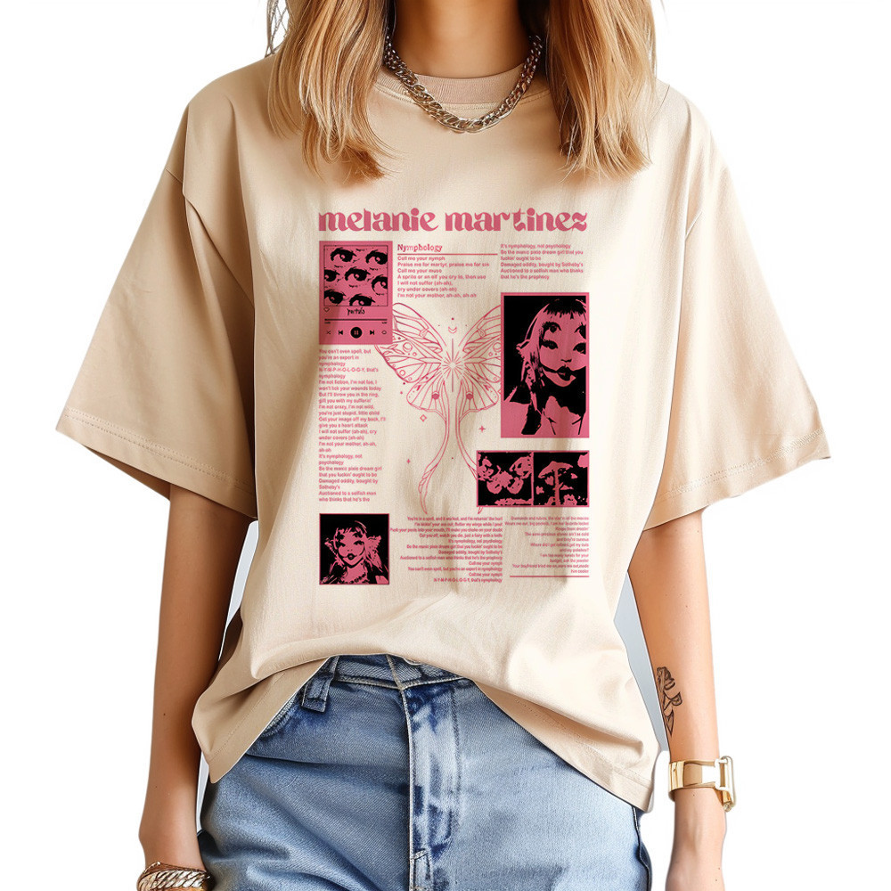 Kaos Melanie Martinez wanita kaos grafis gadis pakaian tahun 2000-an |GPqrnCXl|