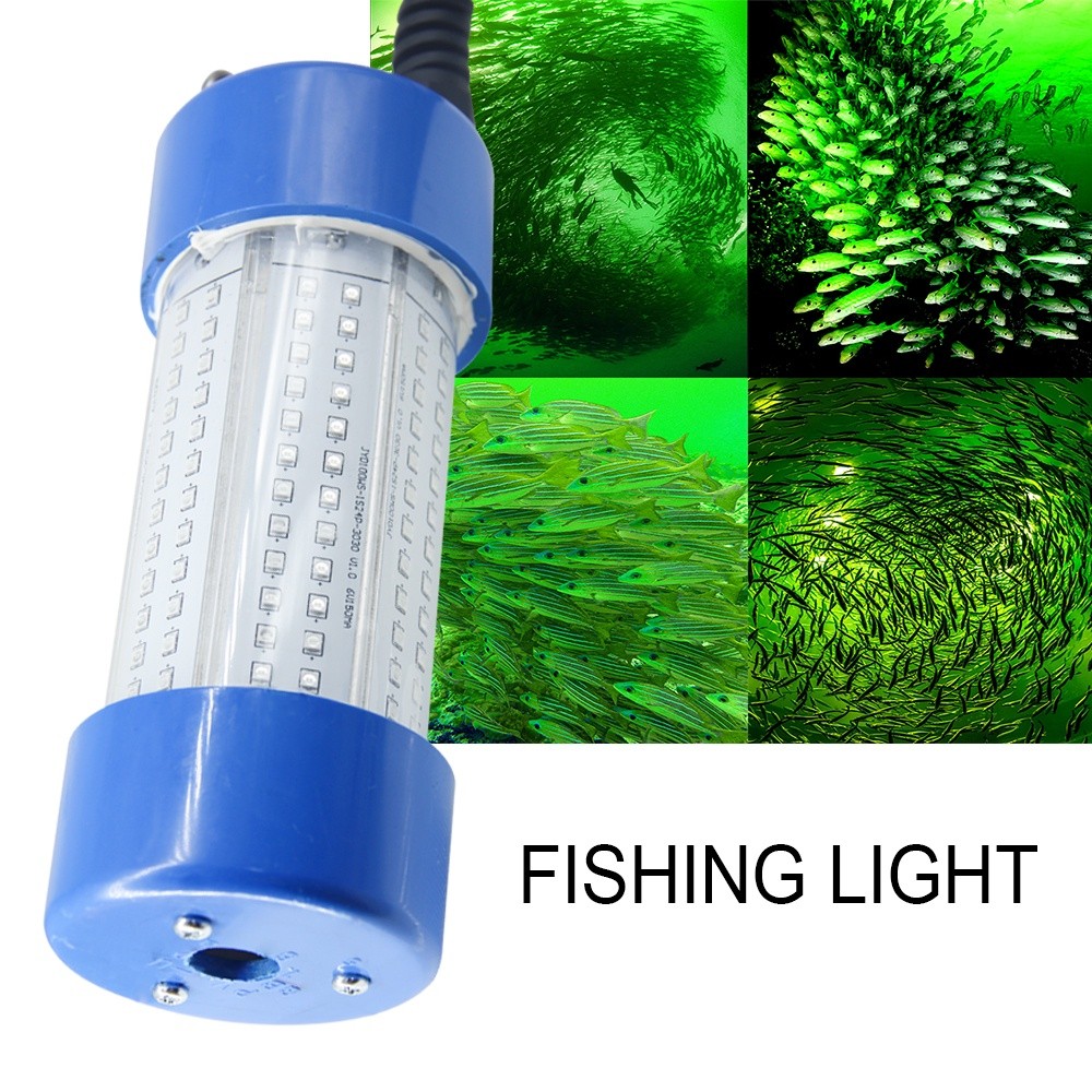 [Stok Tersedia] Lampu Pancing Bawah Air 200W, Lampu Memancing Malam Hari 200W Hijau Luar Ruangan Dc1