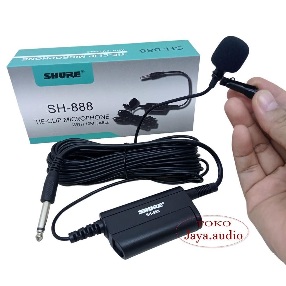 Mik Jepit Murah Kabel 10 Meter Untuk Imam Shiolat Mic Clip On Jepit Untuk Masjid