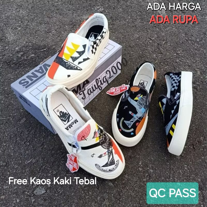 Sepatu Slip On V@ns Moma Sepatu Kets Kualitas Premium Pria Wanita |9SOzuKBX|