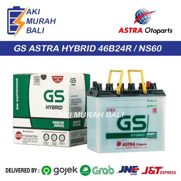 TERBARU - Aki GS Astra Hybrid NS60 Aki Mobil Apv, Avanza, Xenia, Terios, Rush