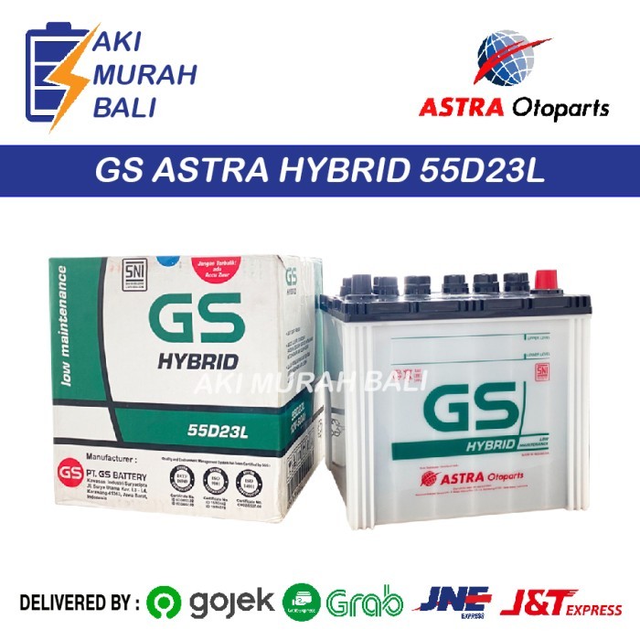 TERBARU - Aki Gs Astra Hybrid 55D23L Aki Mobil Juke, Xtrail, Innova, Mirage, Rio