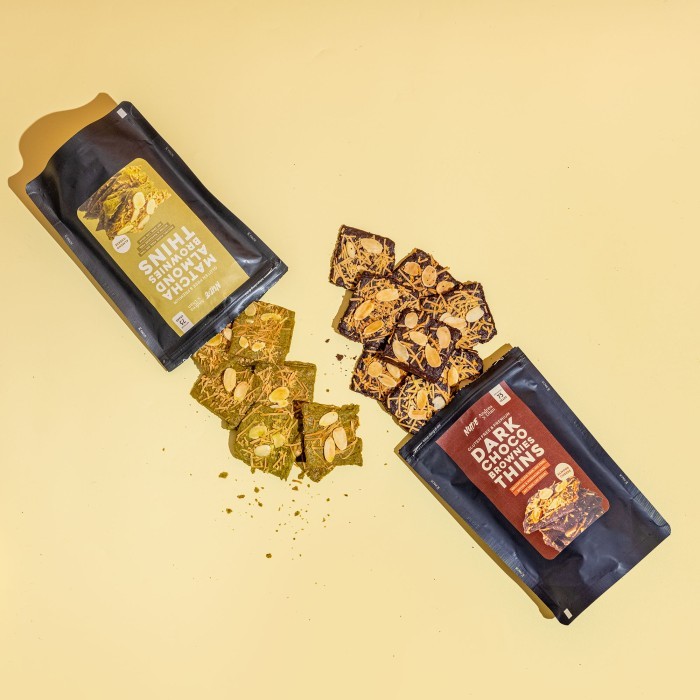 

Ready NUDE x Andrea - Healthy Brownie Thins GLUTEN FREE & EGG FREE Snack