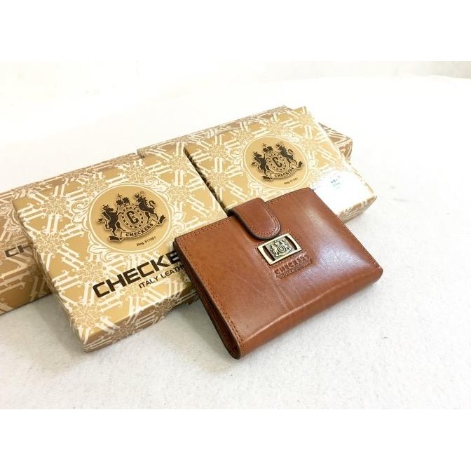Dompet Kulit Checkers 07AN - asli