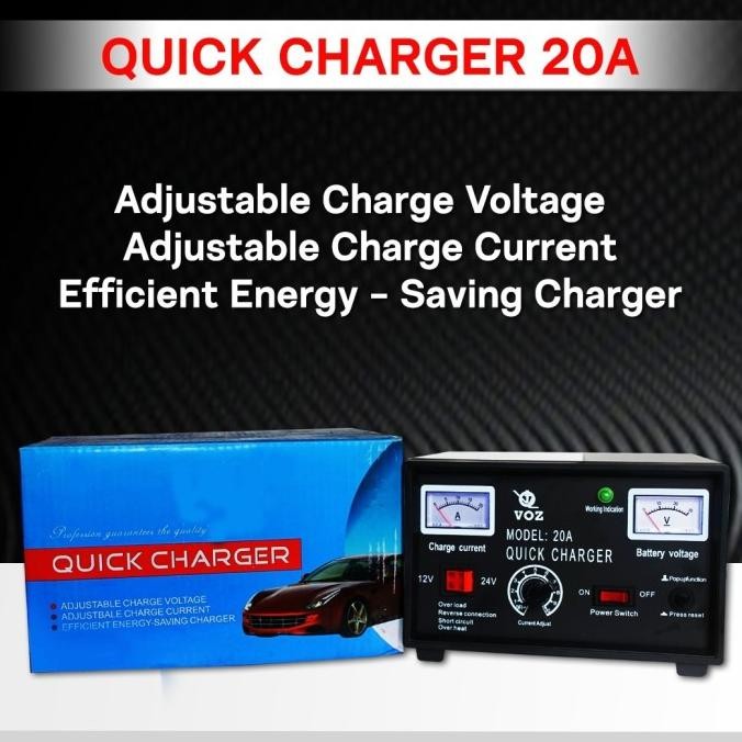 Voz Charger Aki 20A | Charger Aki Mobil | Charger Aki Kering