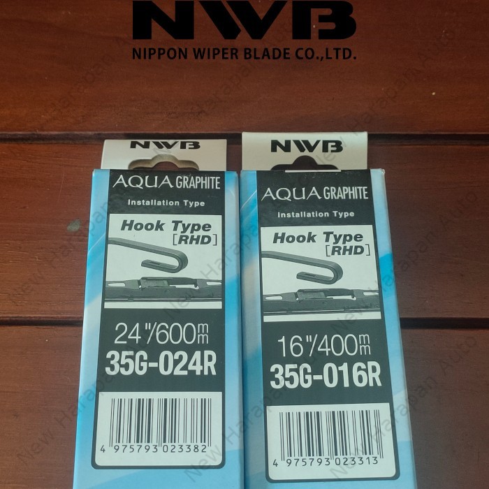 Wiper Blade Depan NWB AQUA 24"+16" Kijang Innova-Corolla Altis