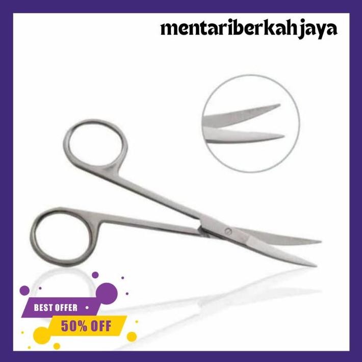 

GUNTING MATA BENGKOK 11.5 CM. IRIS EYE SCISSORS CURVED 11,5 CM. GT TAJAM TAJAM BENGKOK 11.5CM DISUKAI BANYAK ORANG