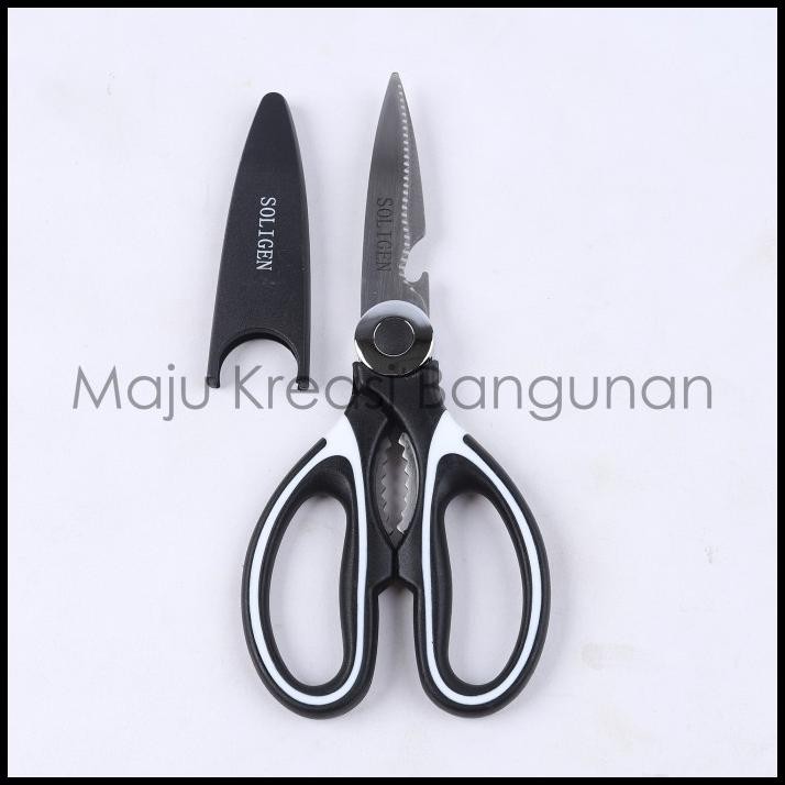 

Gunting Soligen Slm15 Dapur Kertas Kain Daging Serbaguna 8 Inch Slm 15