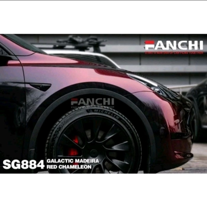 

BEBAS ONGKIR - ROL Sticker FANCHI SG884 Madeira Red Chameleon Moonlight Red 50cm ROLL