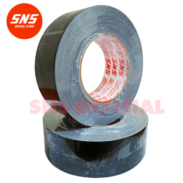 

Lakban Kain Hitam Jumbo / Cloth Tape Hitam Jumbo 2 Inch X 40 Meter Sns