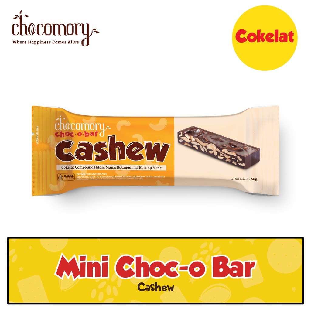 

Chocomory Mini Choco Bar Cashew 45g