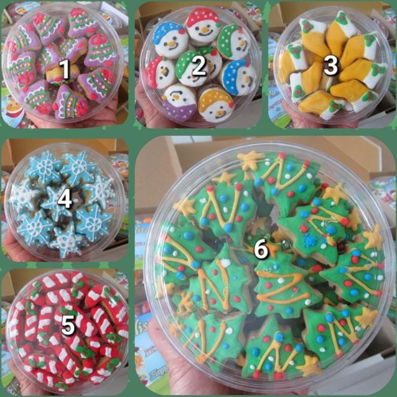 

Kue Cookies kering karakter parsel hampers natal christmas lebaran