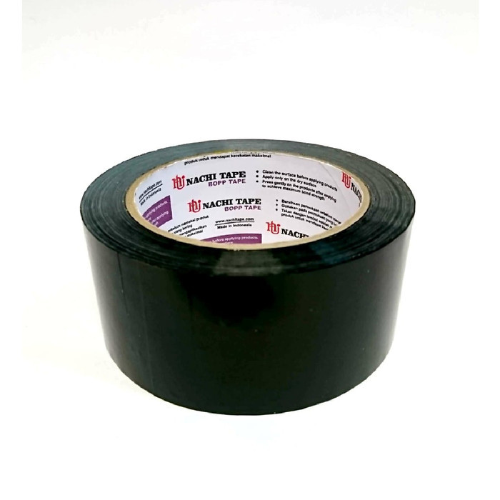 

(Dus) Nachi Tape Lakban Hitam Opp Blok Nachi Hitam 48 Mm X 100 Yard