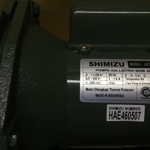 Mesin Air Shimizu Pompa Air Semi Jet Pump Shimizu Jet 108 Bit Best Produk