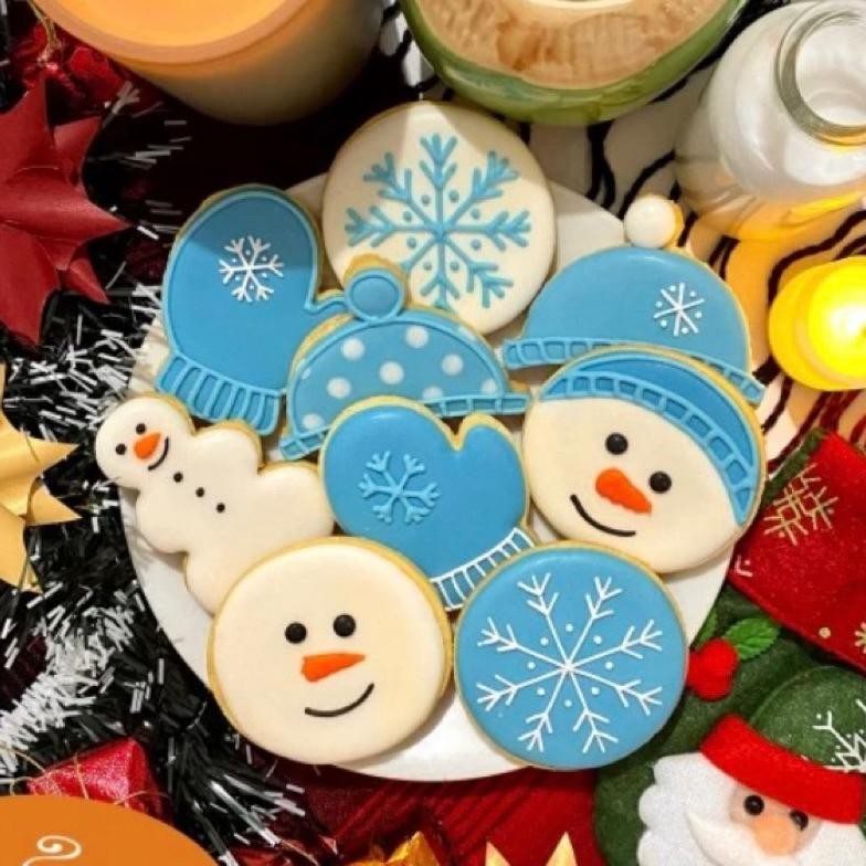 

Christmas Cookies Snowman (Xmas / Kukis Natal Collection) - Sugar Cookies / Decorated Cookies / Kukis Hias