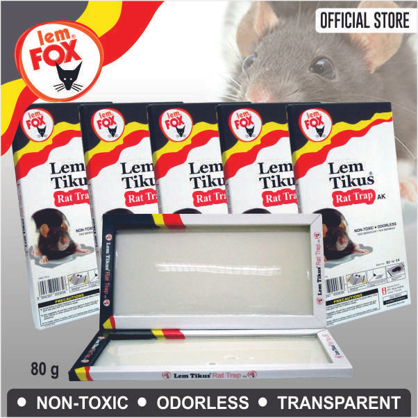 Lem Fox Papan Perangkap Tikus Rat Trap Ak Tray Bundling 6 Pcs