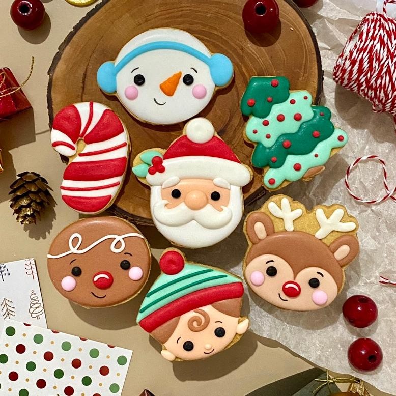 

Christmas Cookies Character (Xmas / Kukis Natal Collection) - Sugar Cookies / Decorated Cookies / Kukis Hias