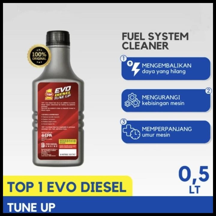 TERMURAH TOP 1/TOP1 EVO DIESEL TUNE UP FUEL SYSTEM CHAMBER CLEANER 500ML 