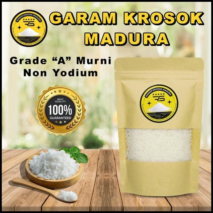 

GRATIS ONGKIR GARAM MADURA KASAR 1 KG IKAN KROSOK GAREM LAUT NACL NATRIUM CHLORIDE !!